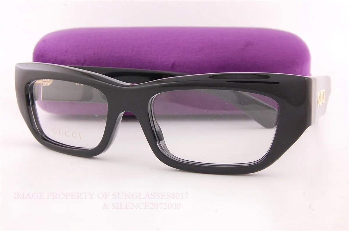 Brand New GUCCI Eyeglass Frames GG 1297/O 001 Black For Men 53mm 3