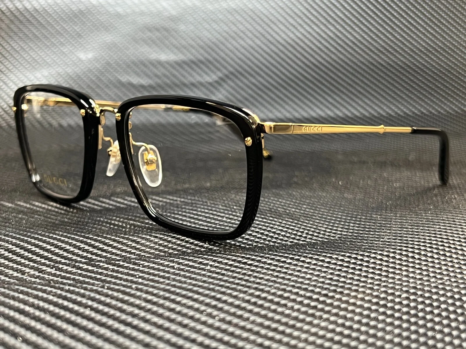 GUCCI GG0676O 001 Rectangle Black Men