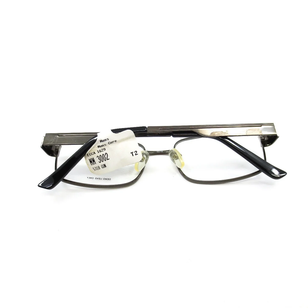 MM3002 GM Gunmetal Rectangular Full Rim Mens Eyeglasses 53[]18 140 mm 2