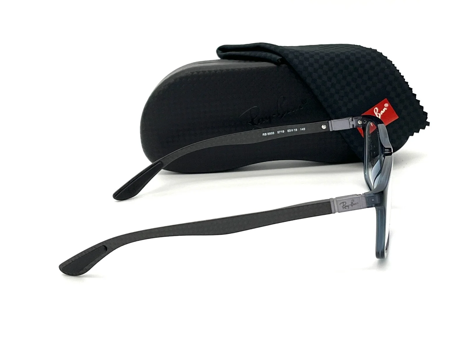 Ray Ban RX8908 5719 Transparent Blue / Demo Lens 53mm Eyeglasses RB8908 4
